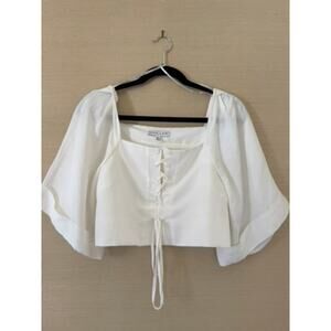 Shona Joy Lace-Up Crop Top – Size S